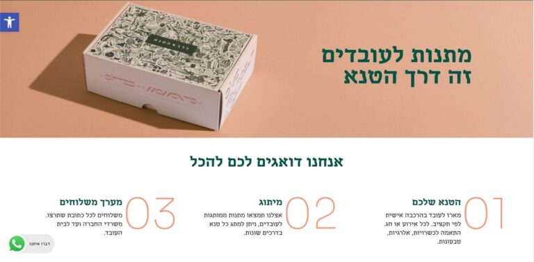 מתנות לעובדים דרך הטנא